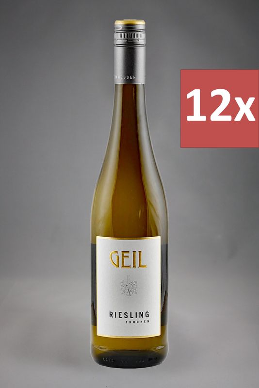12 Fl. Geil Riesling trocken 2025 (20,64 €/l)