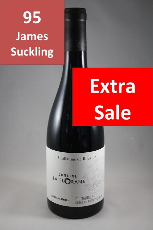 Domaine la Florane Guillaume de Rouville Côtes-du-Rhône Villages Saint-Maurice rouge 2021 (15,87 €/l) Domaine la Florane Guillaume de Rouville Côtes-du-Rhône Villages Saint-Maurice rouge 2021 (15,87 €/l)