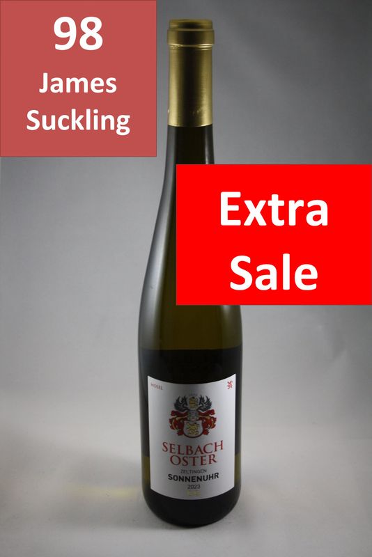 Selbach-Oster Riesling Mosel Zeltinger Sonnenuhr Großes Gewächs 2023 (34,00 €/l) Selbach-Oster Riesling Mosel Zeltinger Sonnenuhr Großes Gewächs 2023 (34,00 €/l)