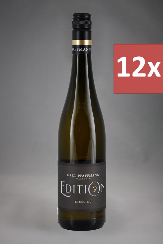 12 Fl. Karl Pfaffmann Riesling Edition L.P. 2025 (10,32 €/l) 12 Fl. Karl Pfaffmann Riesling Edition L.P. 2025 (10,32 €/l)