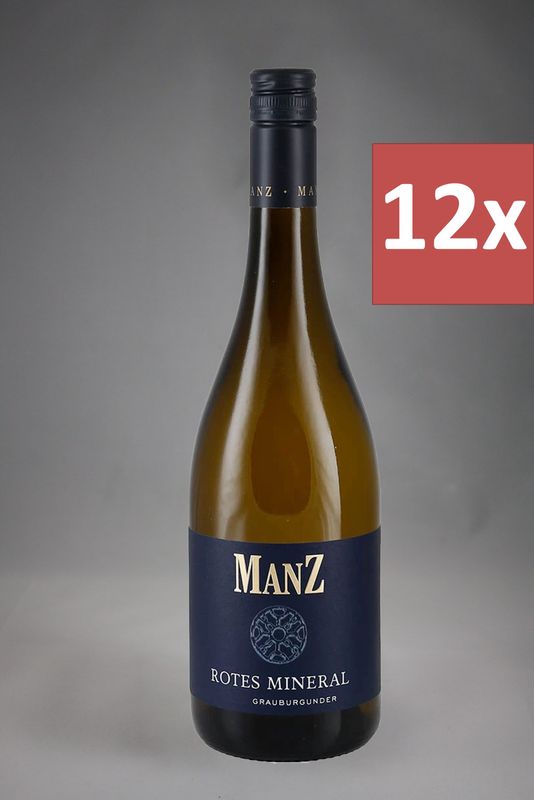 12 Fl. Manz Grauburgunder Rotes Mineral 2024 (14,32 €/l)