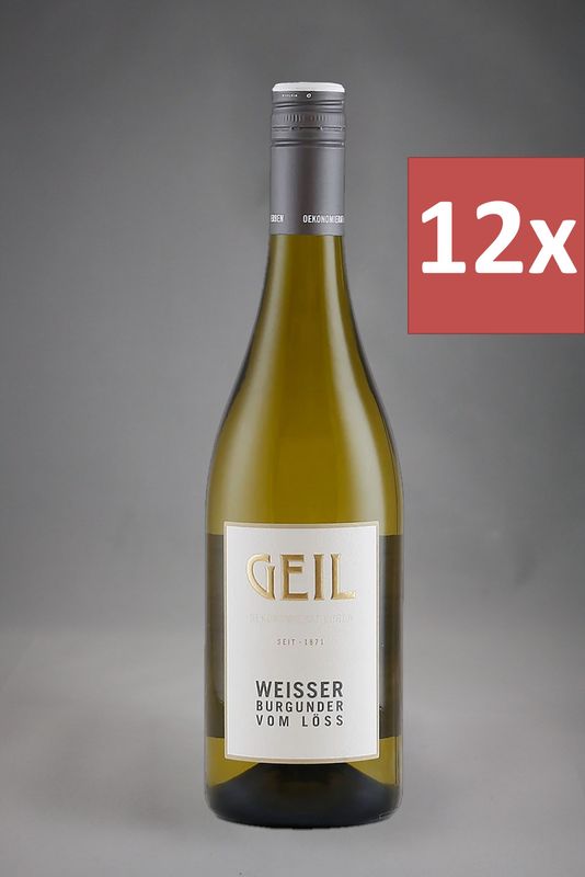 12 Fl. Geil Weißer Burgunder vom Löss trocken 2024 (11,43 €/l)
