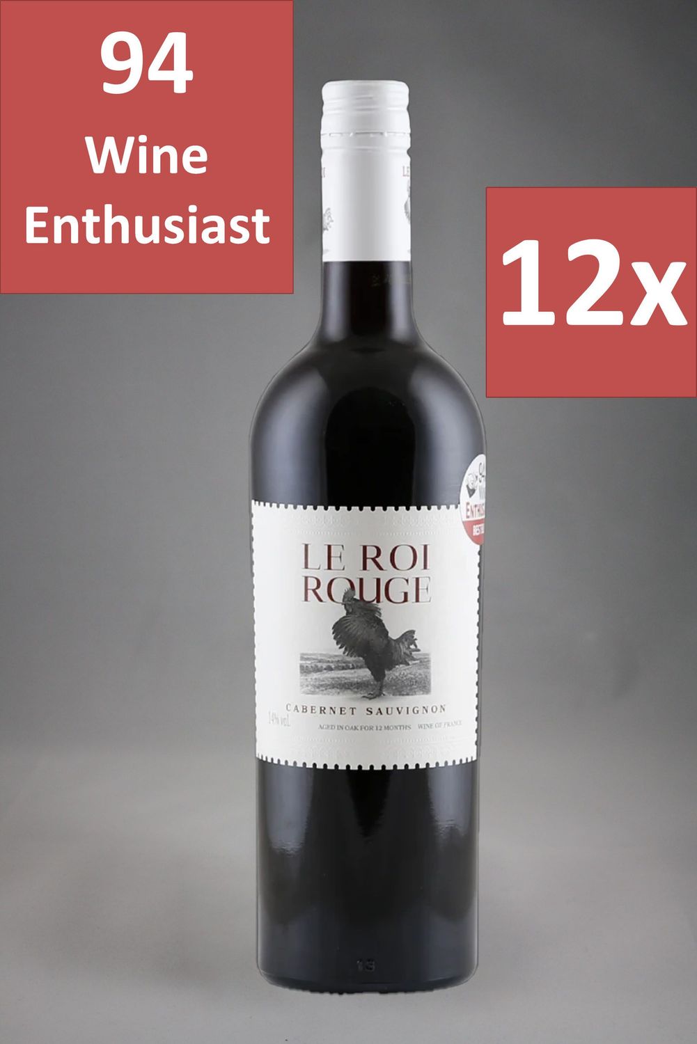 12 Fl. Le Roi Rouge Cabernet Sauvignon 2024 (11,11 €/l) 12 Fl. Le Roi Rouge Cabernet Sauvignon 2024 (11,11 €/l)