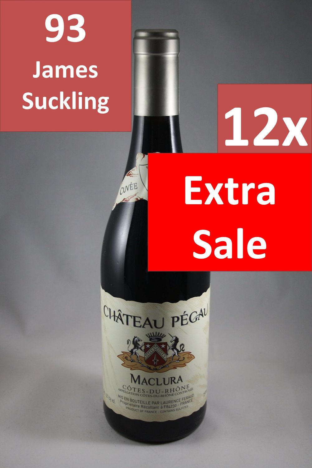 12 Fl. Château Pegau Côtes du Rhône Cuvée Maclura 2022 (11,73 €/l)