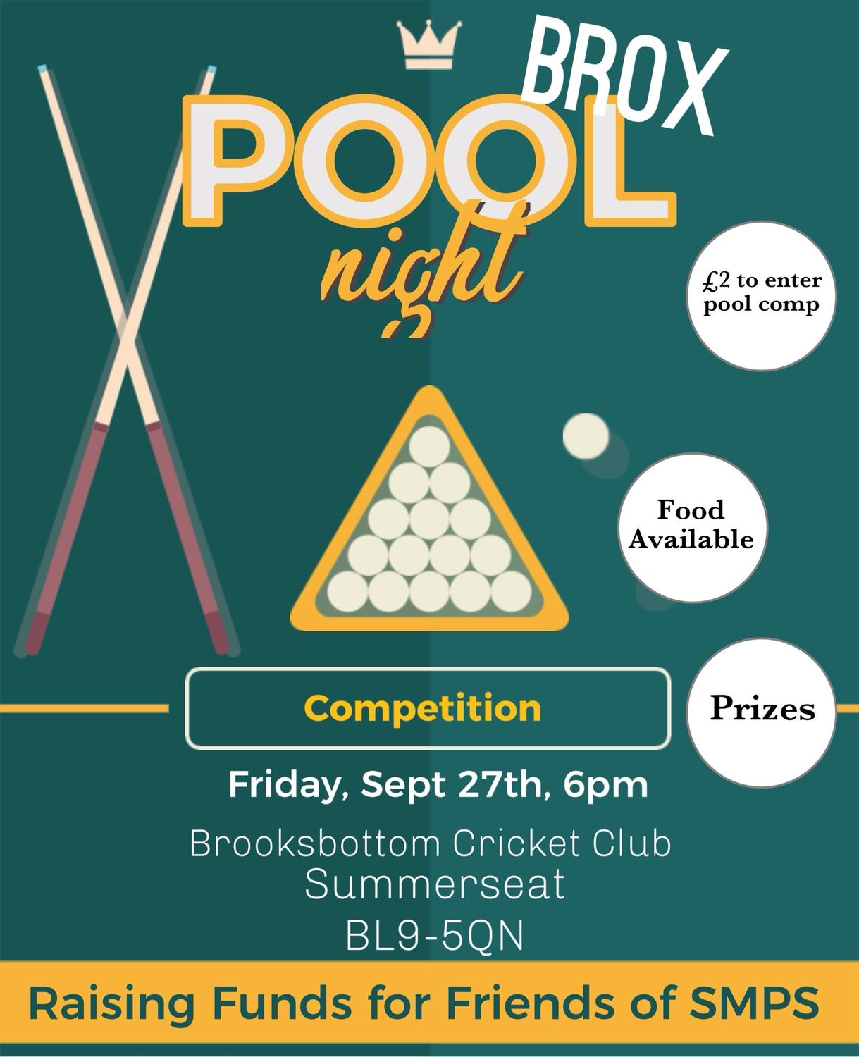 Friday 27th September Pool Comp