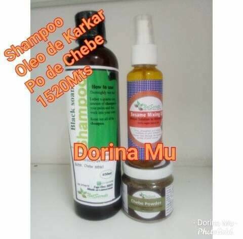 Combo: Shampoo, Oleo karkar, creme de chebe