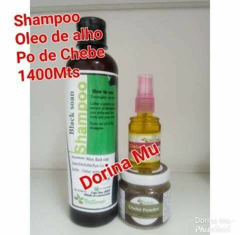 Combo: Shampoo, Oleo de alho, Po de chebe