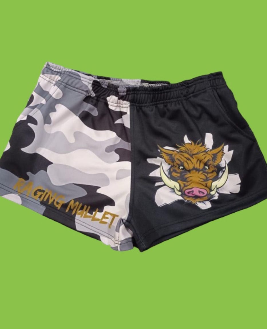 SALE BLACK WHITE CAMO BOAR