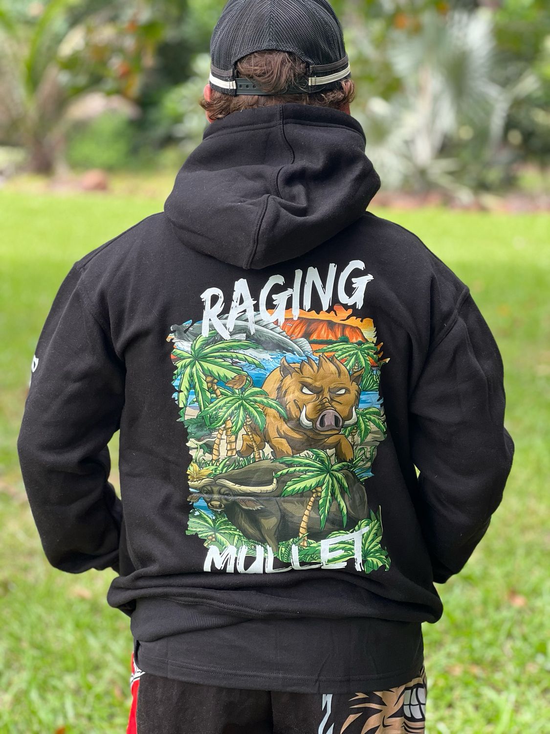 Raging Mullet Hoodie Black