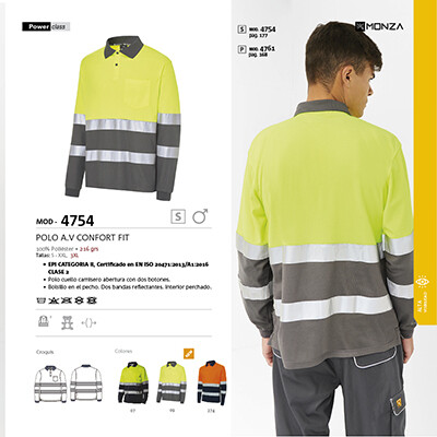 ​POLO A.V REGULAR MANGA LARGA FIT 4754