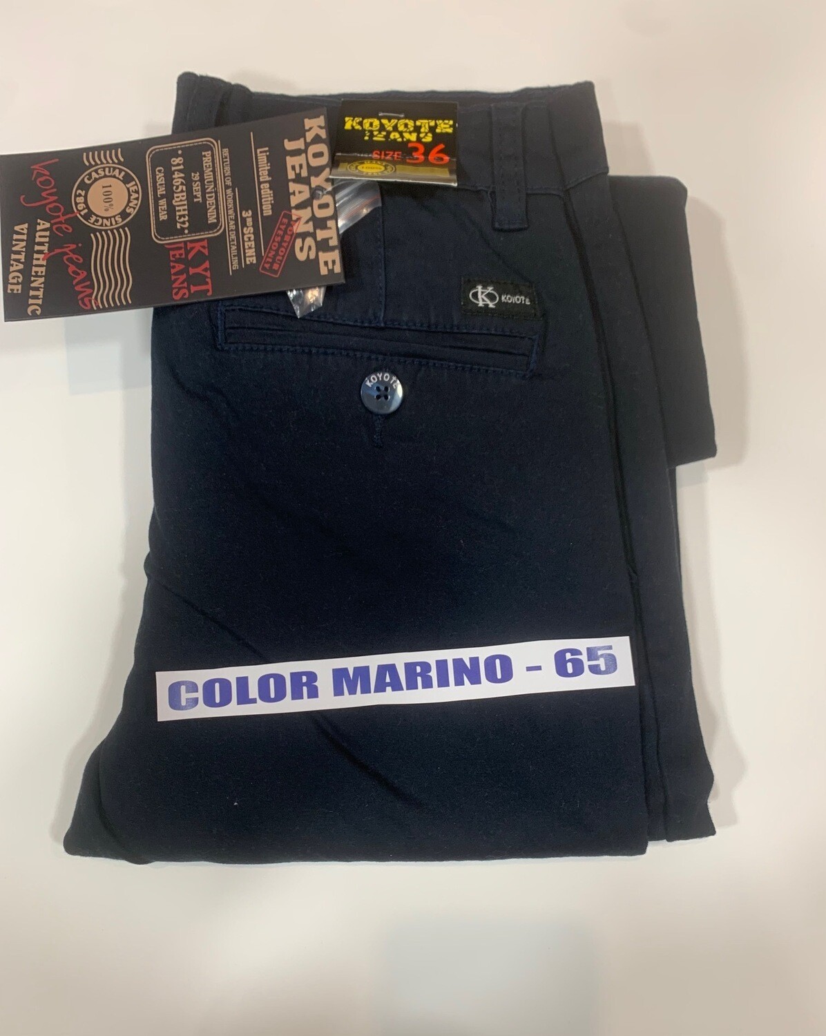 PANTALON CHINO ELASTICO LONETA 15 COLORES