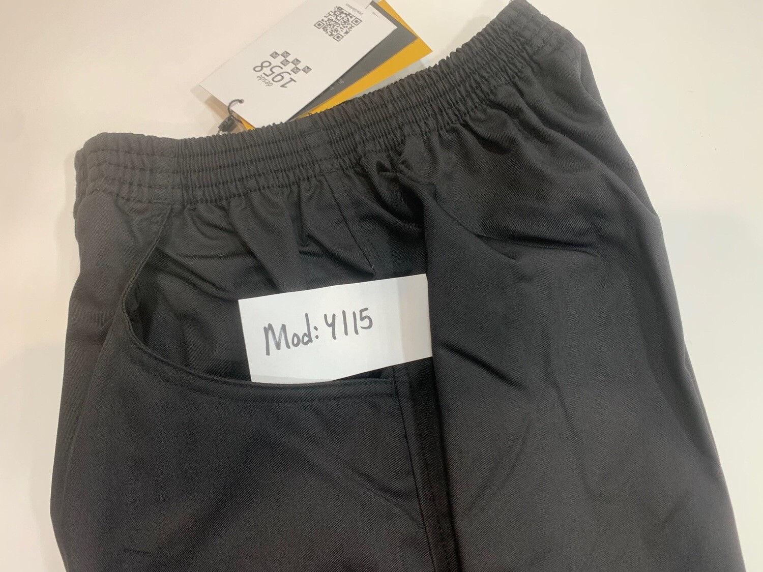 PANTALÓN COCINA  UNISEX NEGRO MOD.4115