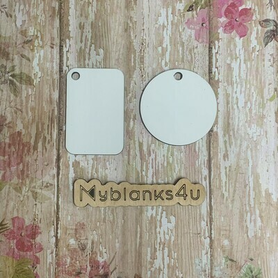 Square Keychain Tags