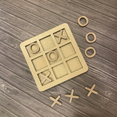 Wooden Tic-Tac-Toe
