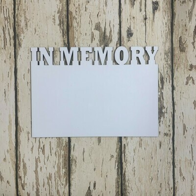 In Memory  Photo Panels