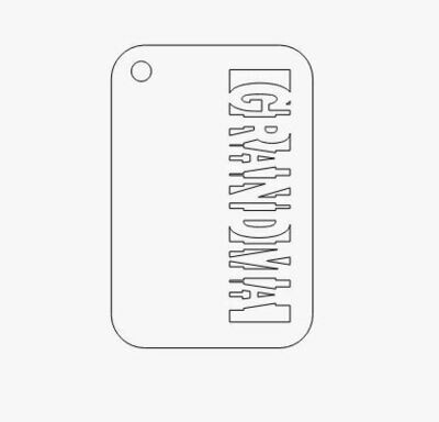 GRANDMA Keychain Tags