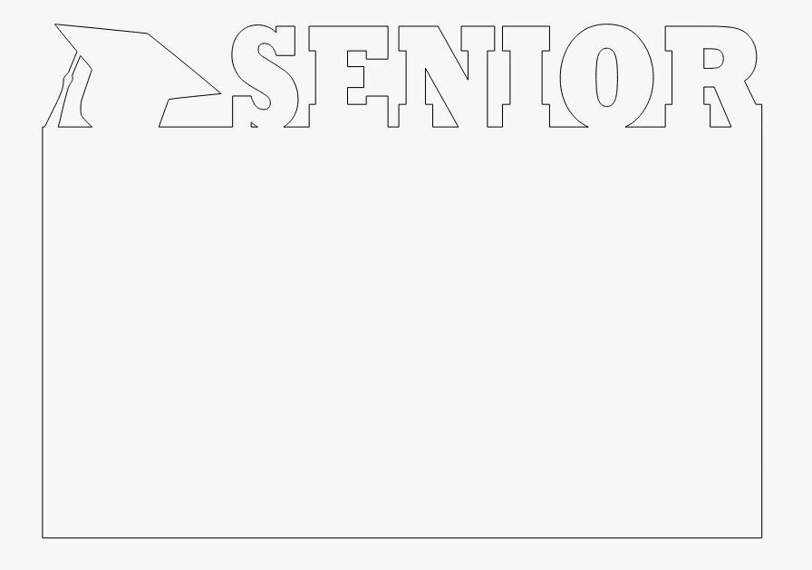 Senior with Cap Photo Panels