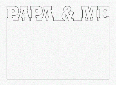 Papa &amp; Me Photo Panels