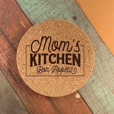 Mom&#39;s Kitchen- Cork Trivet
