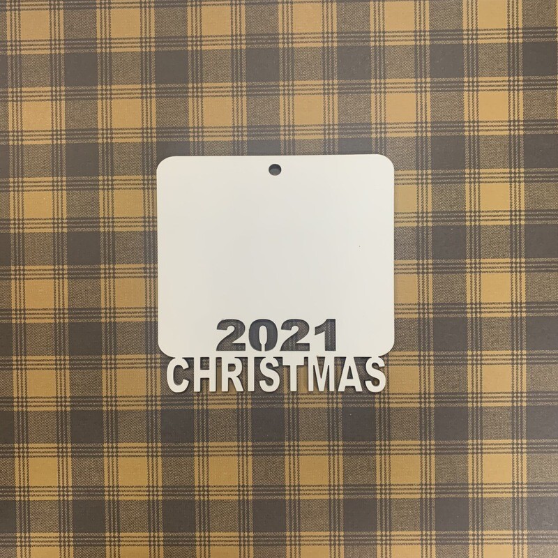 Square Christmas 2021 Ornament