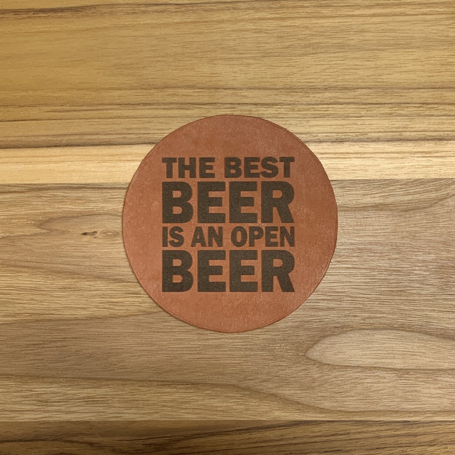 The Best Beer - Leather Coasters