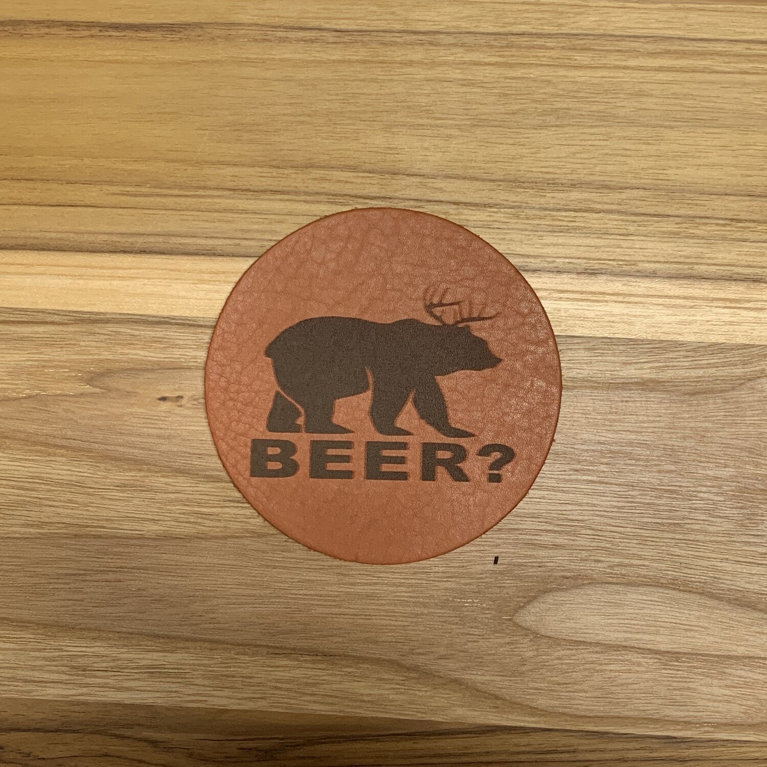 BEER? - Leather Coasters