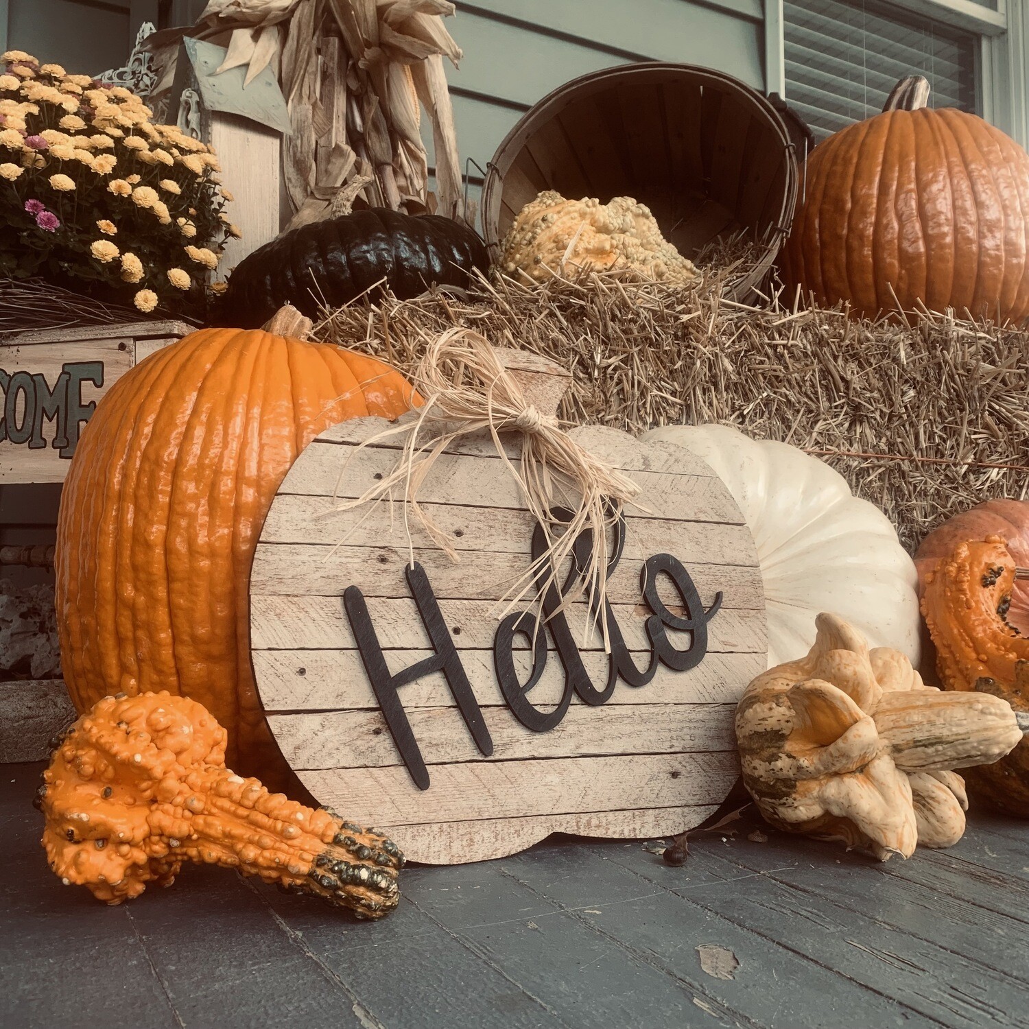 Hello Pumpkin Sign