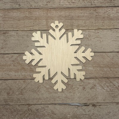 Snowflake Wood Ornament