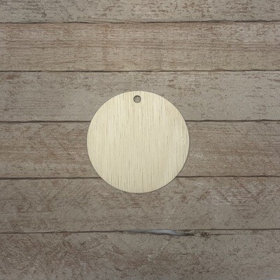 Round Wood Ornament