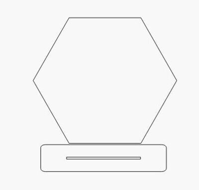 Hexagon Table Top - No Words