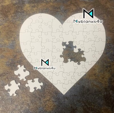 Heart Shaped Sublimation Puzzle