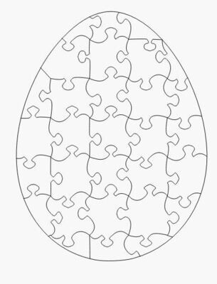 8&quot; x 10&quot; Egg Sublimation Puzzle