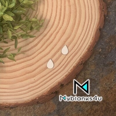 Teardrop Stud Earrings