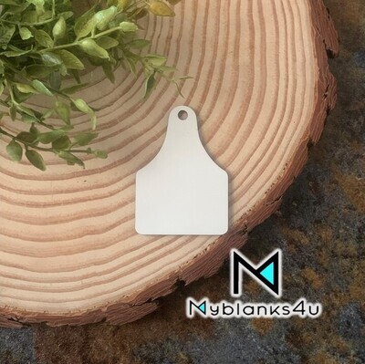 Cow tag Keychain