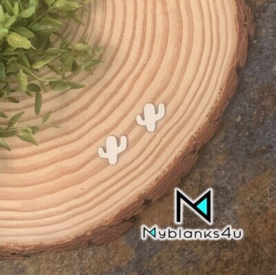 Cactus Studs Earrings with out hole