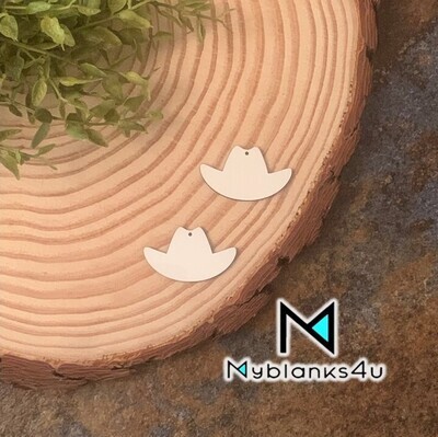 Cowboy Hat Earrings - Half Order