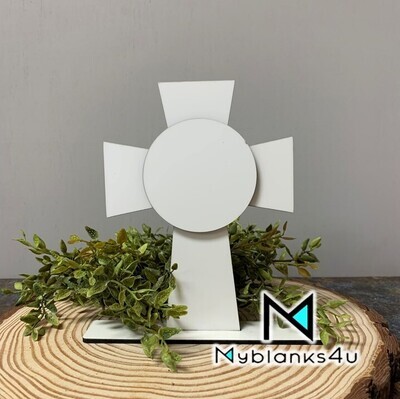Cross Table Top with Base