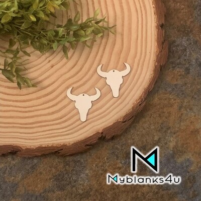 Buffalo Skull Earrings