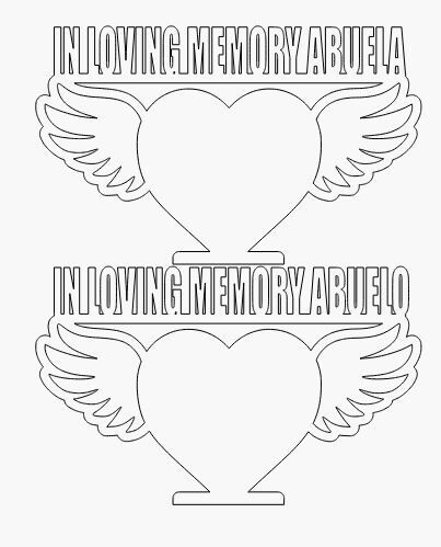 In Loving Memory ABUELO/ABUELA Table Top