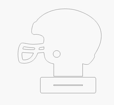 Large Helmet Table Top