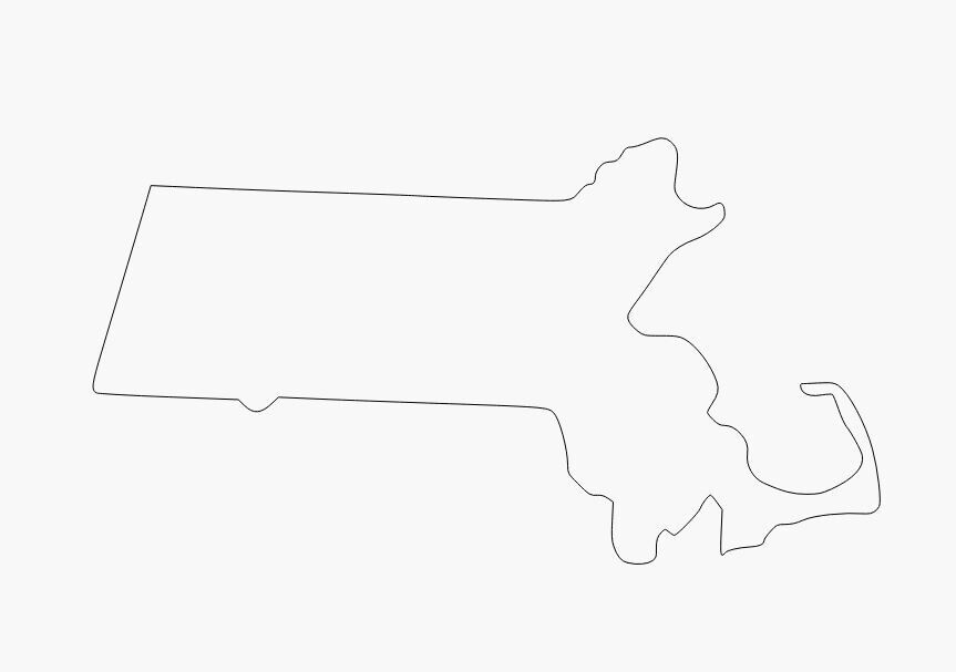 Massachusetts State Shape