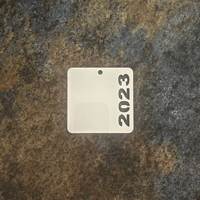2023 Square inside of Ornament