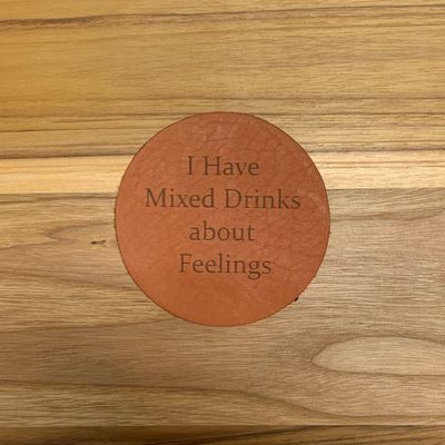 Mixed Drinks - Leather Coasters