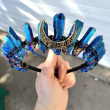 Large Crystal Quartz Healing Witch Crown