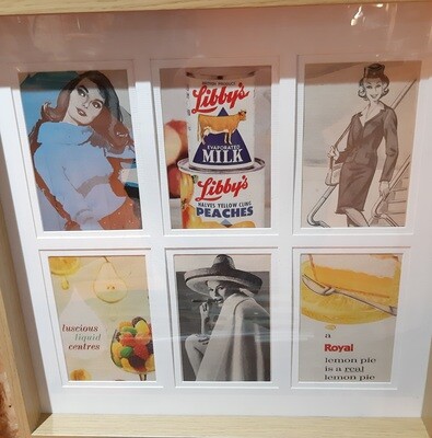 Vintage advertisements - framed original 1950s - gorgeous!