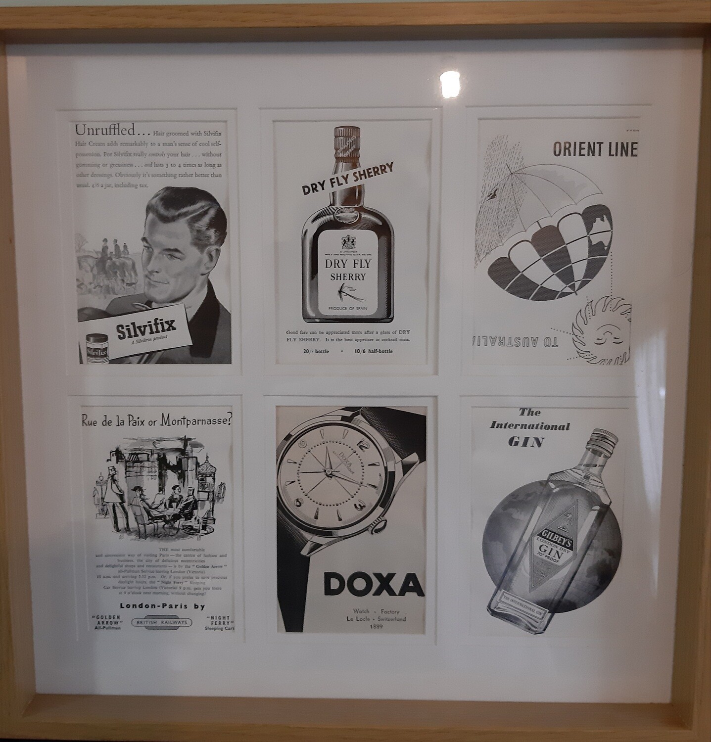 Vintage Advertisements - originals from 1950s/60s framed