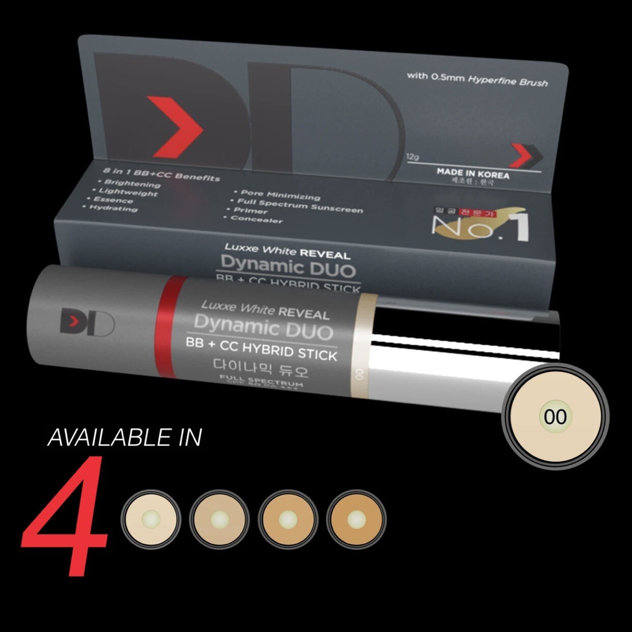 Luxxe White Reveal Dynamic Duo BB+CC Hybrid Stick