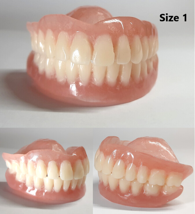 Pre-designed Dentures, UPPER &amp; LOWER fullset false teeth Natural-looking  New