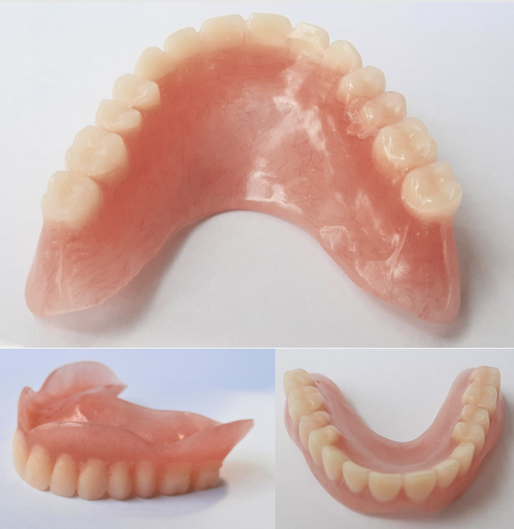 Pre-Designed Horseshoe UPPER False Teeth Natural Look Denture