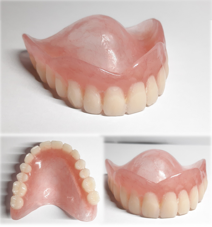 Pre-designed UPPER denture medium size false teeth Natural look